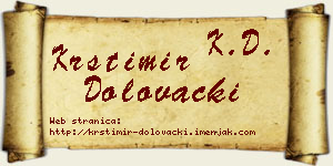 Krstimir Dolovački vizit kartica